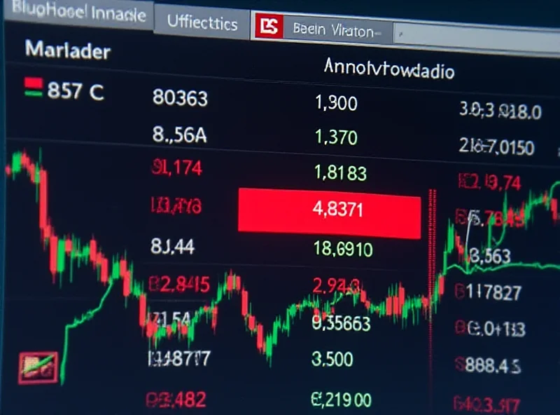 A screenshot of a financial news website showing AeroVironment's stock ticker in red, indicating a loss.