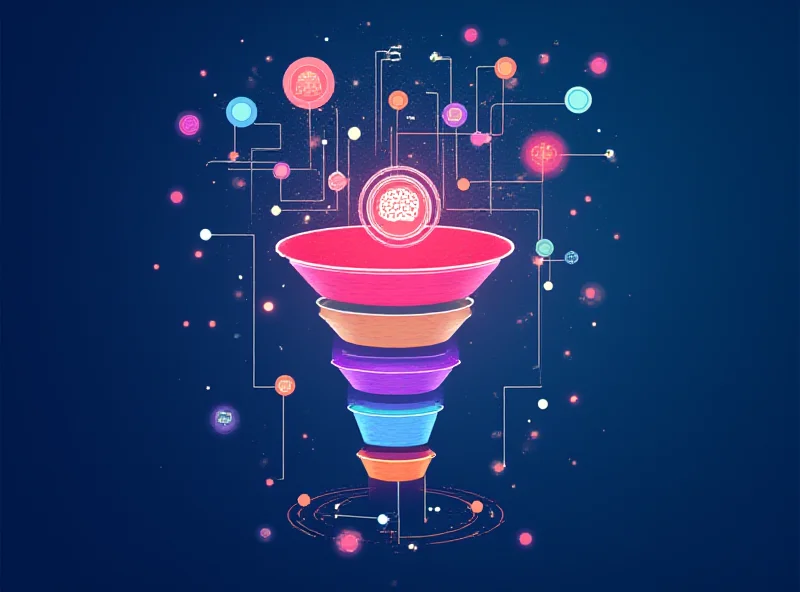 AI powered marketing funnel visualization