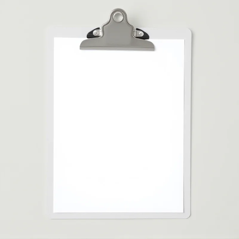 A checklist on a clipboard