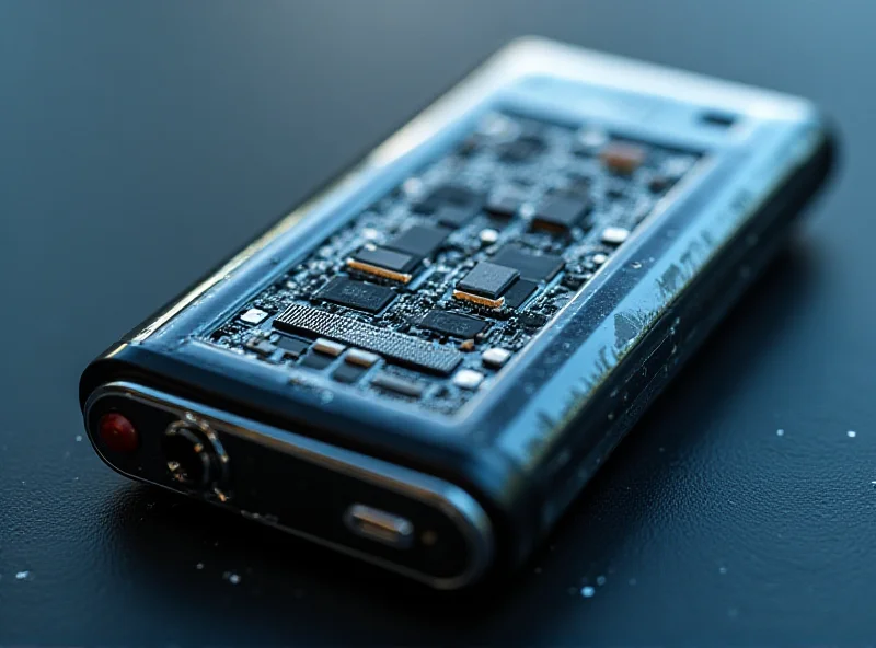 Close-up shot of a high-tech battery pack with visible circuitry and cooling elements, symbolizing innovation in battery technology.