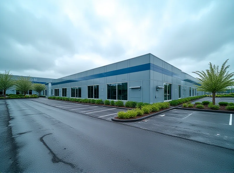 Exterior shot of a Bloom Energy fuel cell installation at a data center