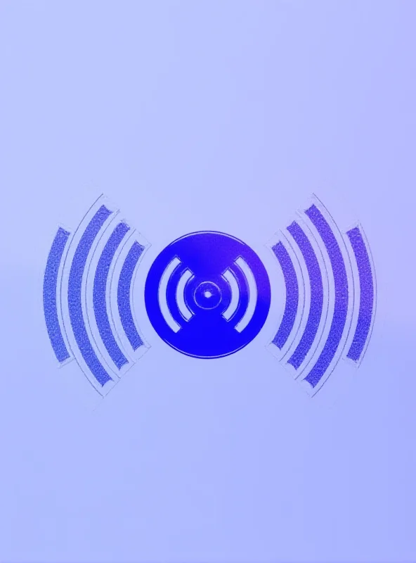 A graphic depicting SoundHound's logo with a voice waveform representing its audio AI technology.