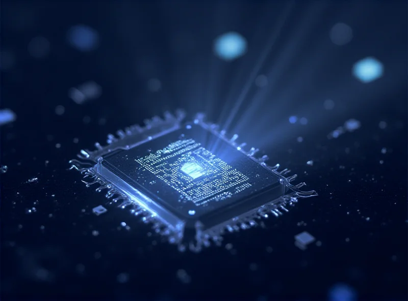 Illustration of Alphabet's Taara chip transmitting light beams for internet connectivity.