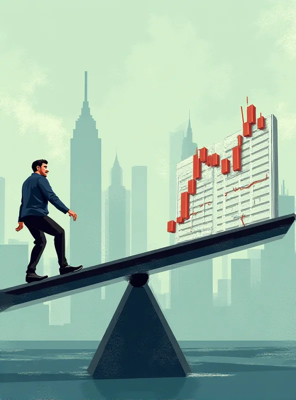 An illustration depicting a seesaw, with Rolls-Royce shares rising on one side and WPP shares falling on the other, symbolizing their contrasting fortunes.