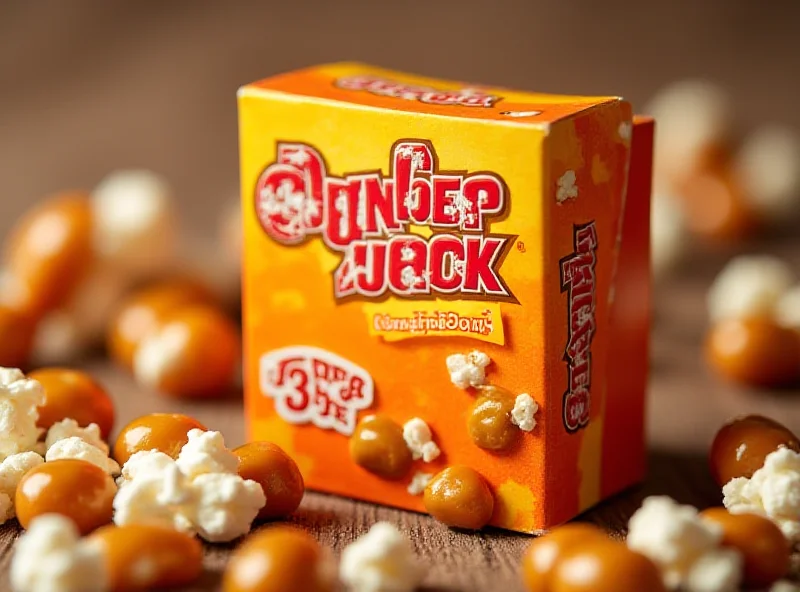 A box of Cracker Jack Original Singles