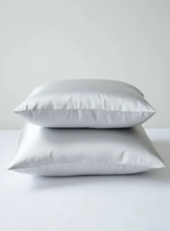 Two Bedsure satin pillowcases in a soft color.