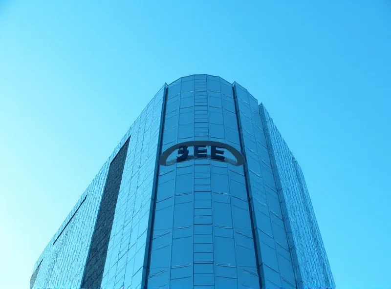 A modern office building with the Hewlett Packard Enterprise (HPE) logo prominently displayed on the exterior.