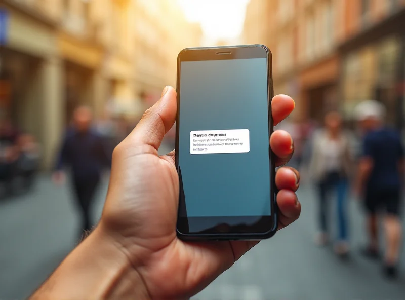 A person holding a smartphone with a notification icon indicating new app updates