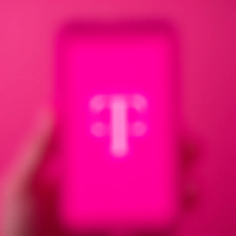 T-Mobile logo displayed on a smartphone screen.