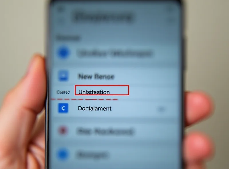 Android phone displaying settings menu with SafetyCore option highlighted for uninstallation.