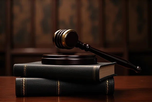 A gavel and law books symbolizing a legal settlement