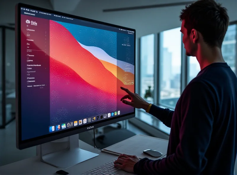 Apple Studio Display showing vibrant colors