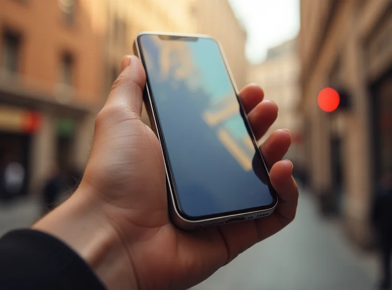 A person holding a sleek iPhone 16e, showcasing its vibrant screen and the Action button on the side.