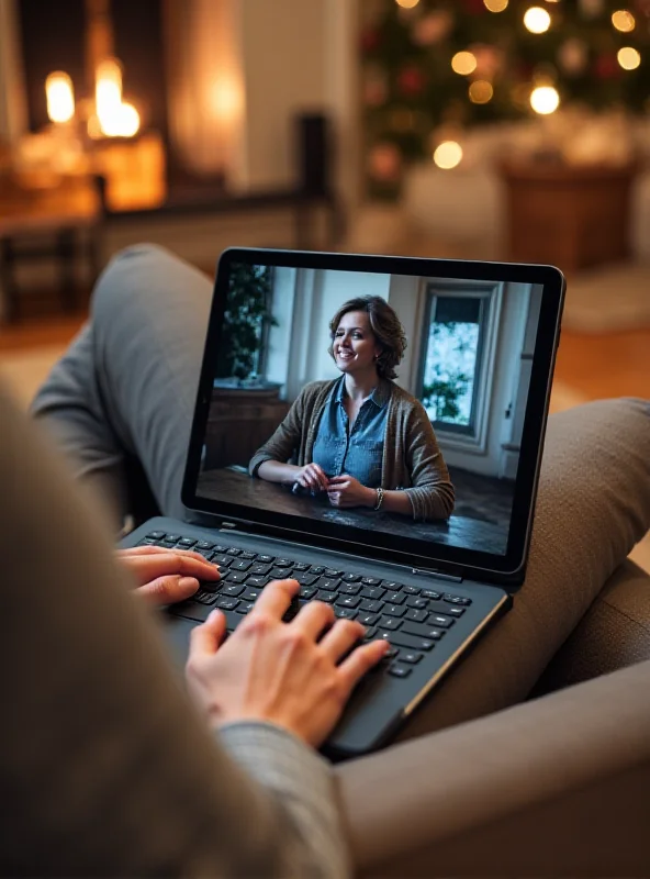 Person using a 10th generation iPad with a Magic Keyboard Folio on a couch