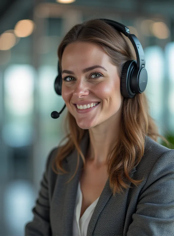 Person wearing Shokz OpenMeet headset in an office environment