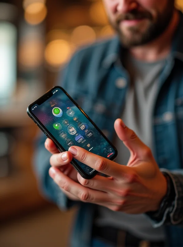 Close-up shot of a person holding an iPhone 16e, showcasing its design and features