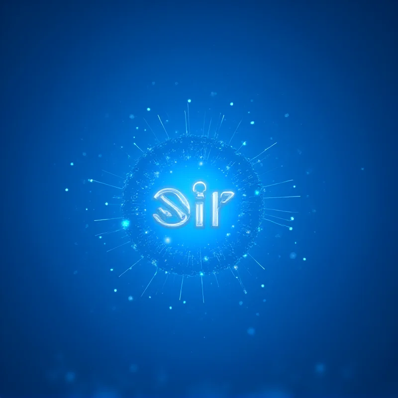 Abstract image representing artificial intelligence and voice assistance, with a focus on the Siri logo