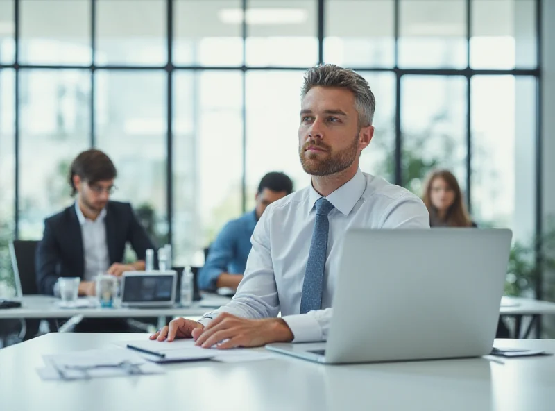 A professional using the new Mac Studio in a modern office setting.