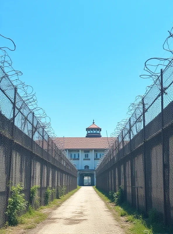 Exterior of a Thai prison.