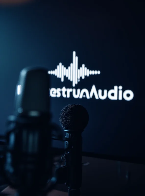 Astro Audio logo with a microphone in the foreground.