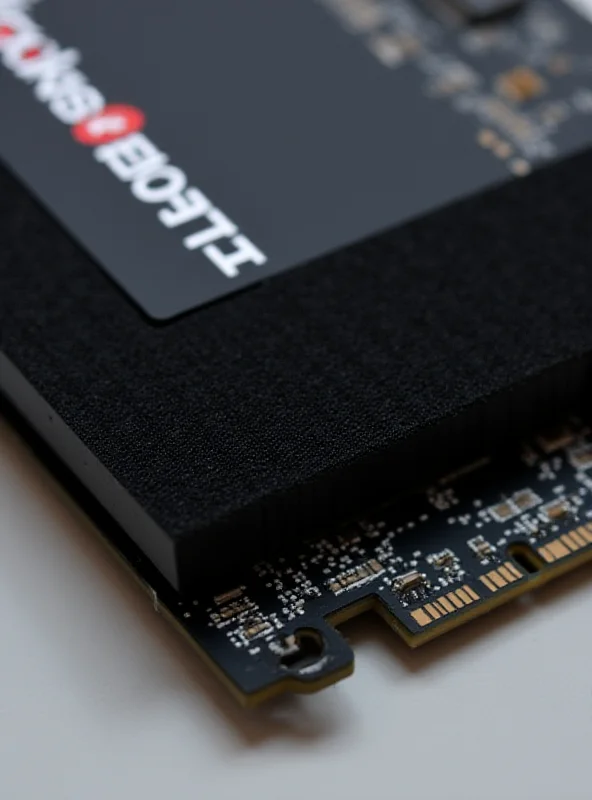 Close-up shot of the Transcend MTE255S SSD, highlighting the graphene heatsink