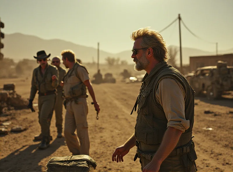 George Miller on set of Mad Max movie