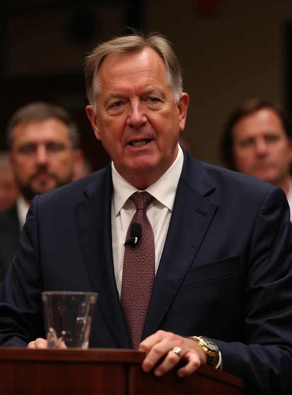 Image of Roger Cook speaking at a podium