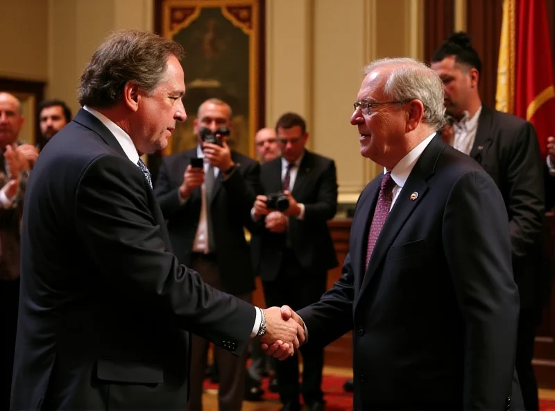 Christian Stocker being sworn in as Federal Chancellor in Vienna