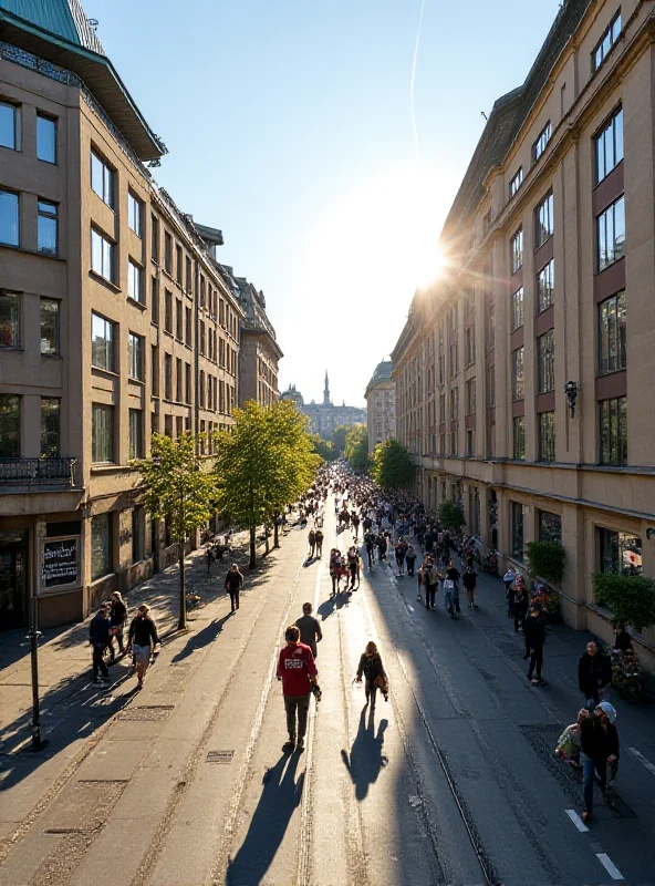 A modern urban cityscape in Vienna.