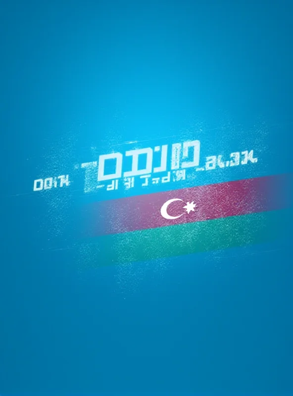 A modern digital interface with the Azerbaijan flag subtly incorporated in the background, symbolizing the digital.login system.