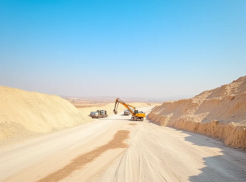 Gypsum mine in Azerbaijan