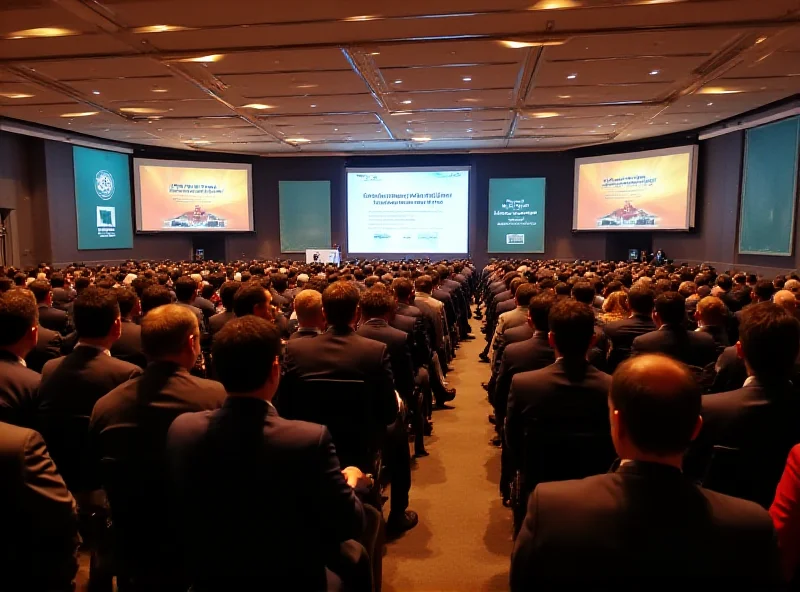 Delegates at a conference table during the Tax Summit in Baku, Azerbaijan