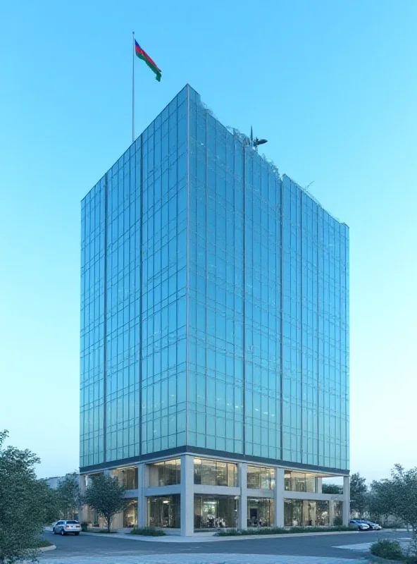 Modern office building in Baku, representing the growth of the non-oil sector