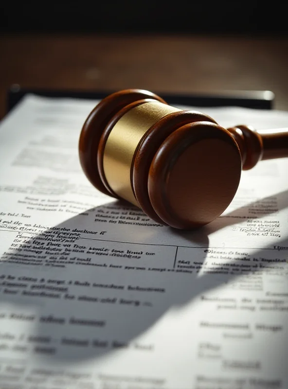 A gavel resting on a stack of legal documents, symbolizing a class action lawsuit.