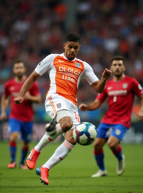 Valencia player celebrating a goal with a backheel kick.