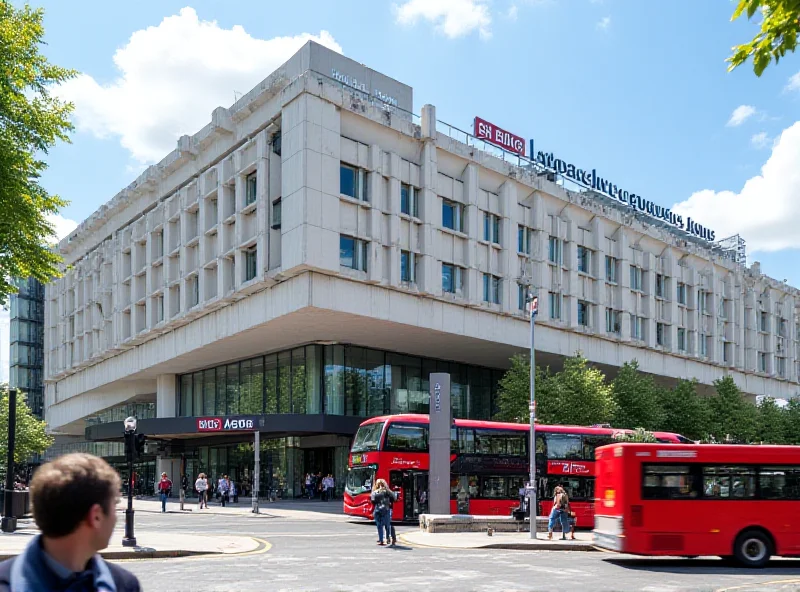 Exterior of BBC Broadcasting House in London.