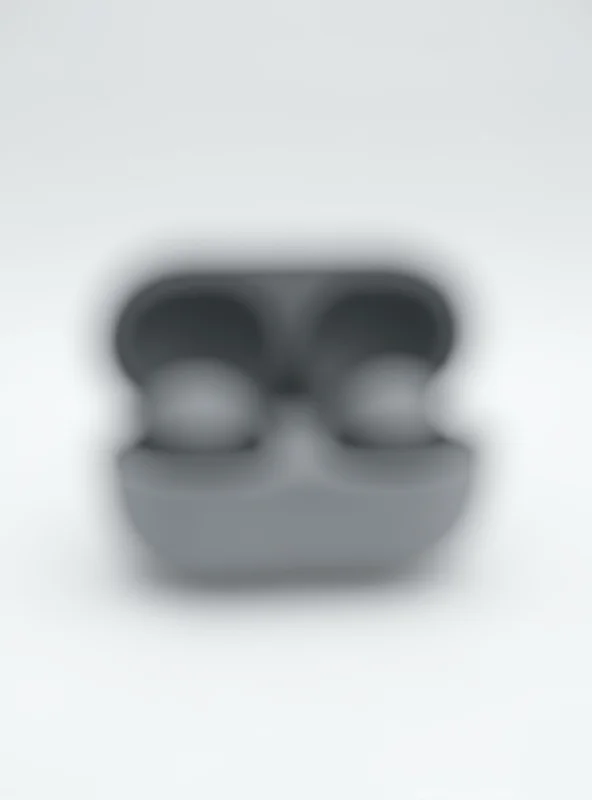 The Beats Powerbeats Pro 2 charging case and earphones displayed on a white surface.