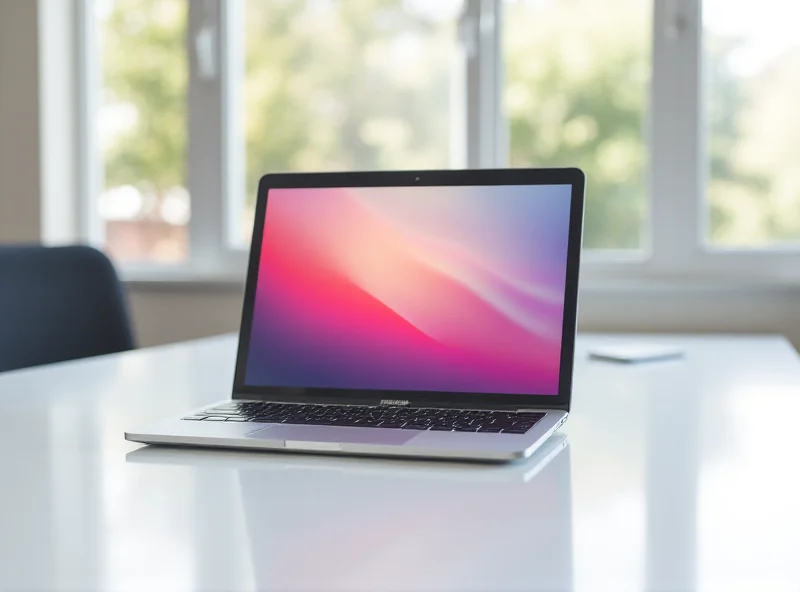 Sleek silver Macbook Air M3 sitting on a desk with a blurred background.