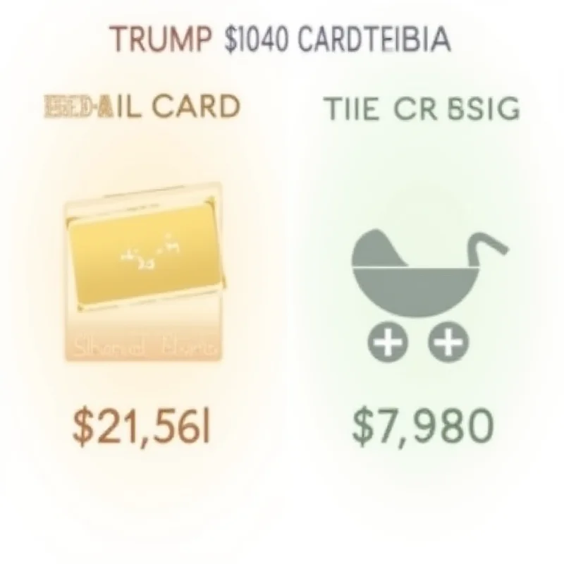 A graphic comparing the cost of Trump's Gold Card with birth tourism