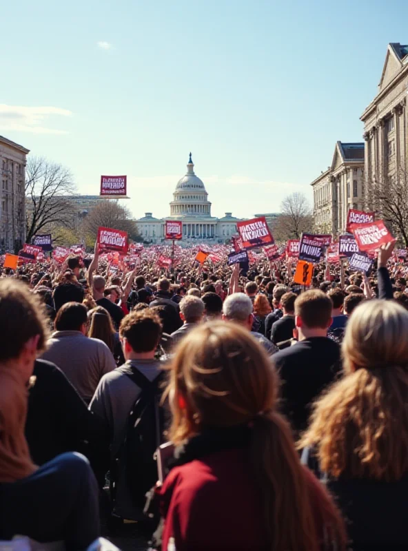 Crowd at a political rally