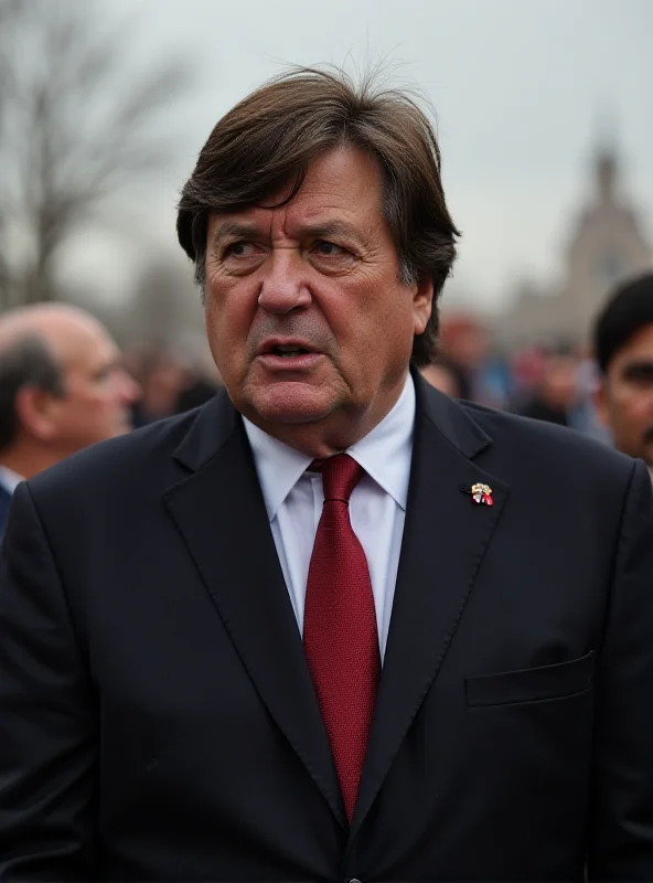 A portrait of Evo Morales, former president of Bolivia. He is standing outdoors, wearing a suit and tie, and giving a speech with a serious expression. The background is blurred but suggests a political rally or public event.