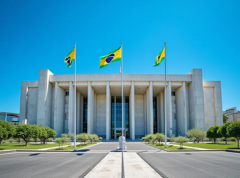 The Brazilian Supreme Federal Court building in Brasilia.