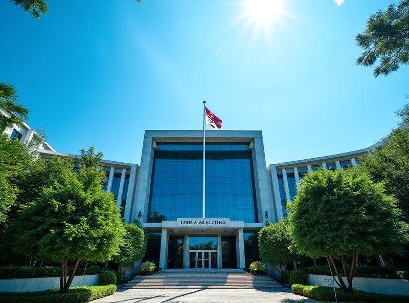 The exterior of the Malaysian Federal Court in Kuala Lumpur on a sunny day.