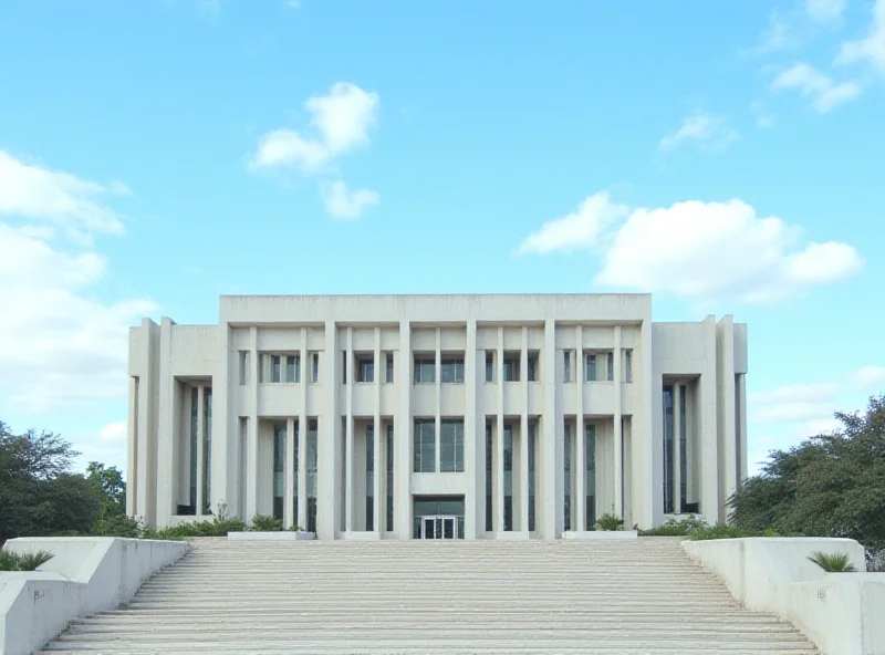 The Supreme Federal Court (STF) building in Brasilia, Brazil.