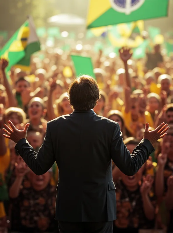 Jair Bolsonaro addressing a crowd