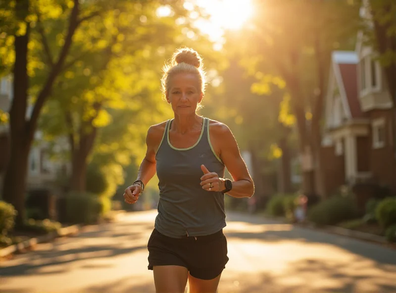 Runner in Hyde Park smiling while running.