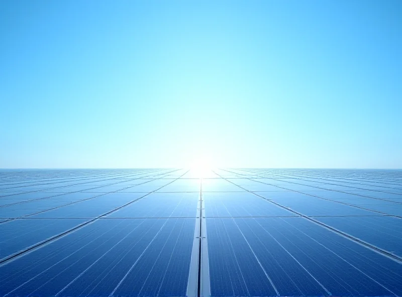 A field of solar panels