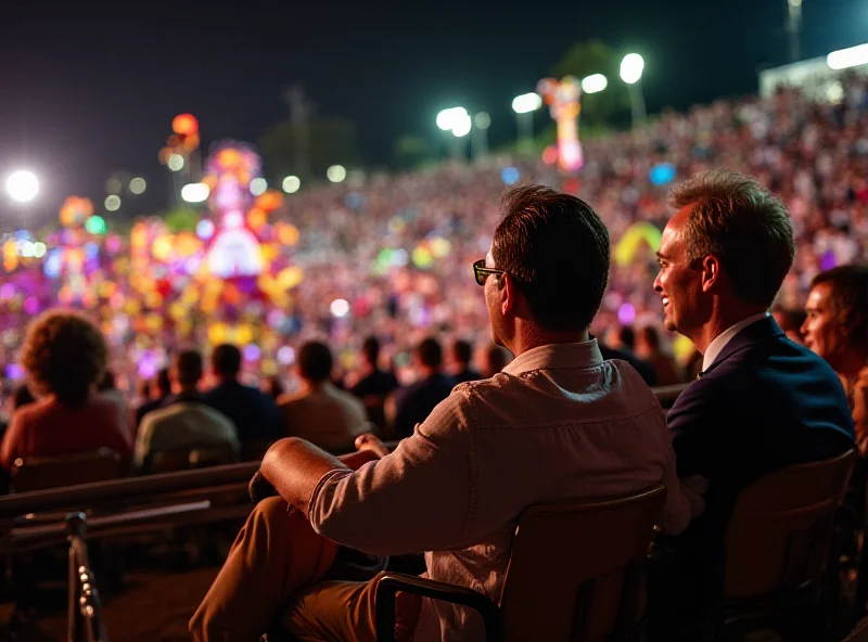 Governor Hélder Barbalho watching the Rio Carnival parade with his partner.