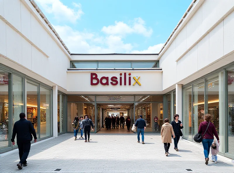 Exterior of Basilix shopping center in Brussels.