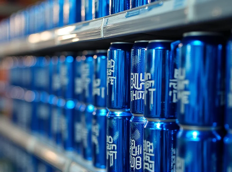 Bud Light cans on a store shelf